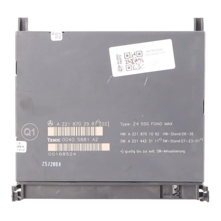 Seat Module Mercedes W211 Rear Seat Control Unit Module - SKU A2218702987 - Part number A2218702987