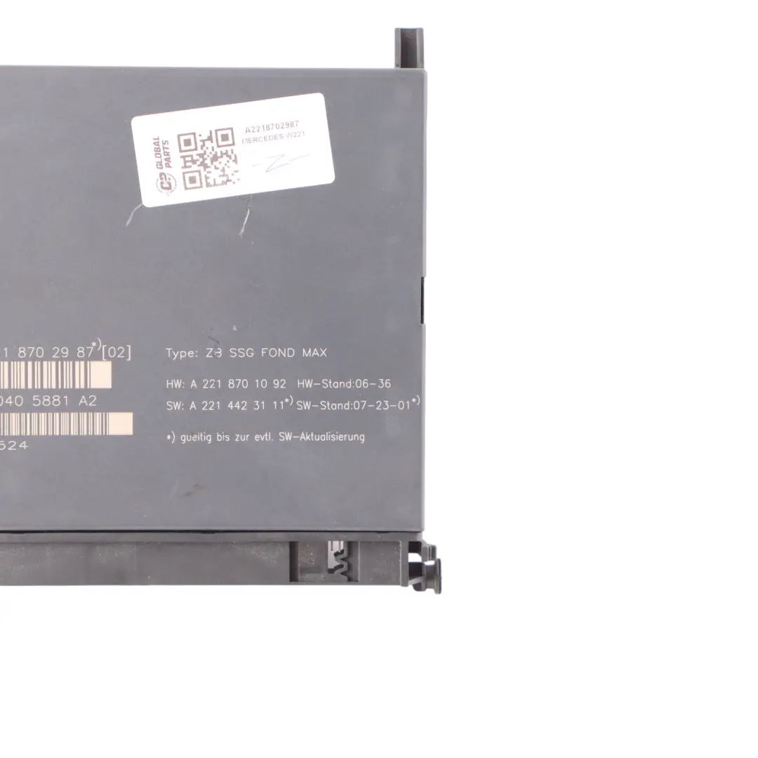 Module Mercedes W211 Rear Seat Control Unit Module to Seat with Part number A2218702987 Seat Module Mercedes W211 Rear Seat Control Unit Module - SKU A2218702987 - Part number A2218702987