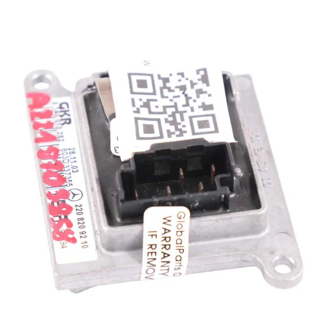 Mercedes W221 Blower Motor Heater Fan Resistor Regulator - SKU A2218703858 - Part number A2218703858