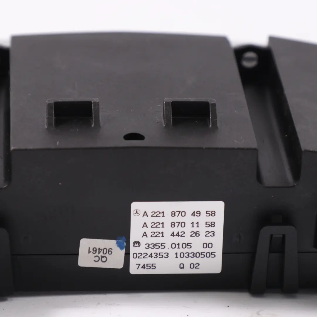 Mercedes W221 Air Conditioning A/C Dashboard Heating Control Panel - SKU A2218704958 - Part number A2218704958