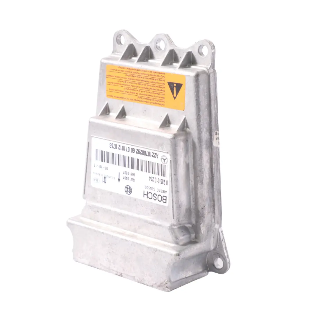 Mercedes W221 Safety Module Air Bag SRS Control Unit ECU - SKU A2218708292 - Part number A2218708292