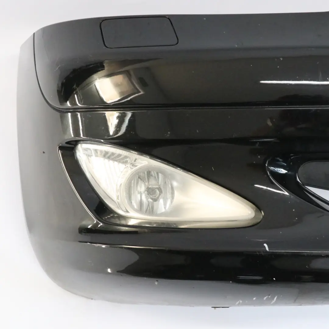 Front Bumper Trim Panel Covering Black Painted Trim Panel to Mercedes W221 with Part number A2218800040 Mercedes W221 Front Bumper Trim Panel Covering Black Painted Trim Panel - SKU A2218800040-BLK - Part number A2218800040
