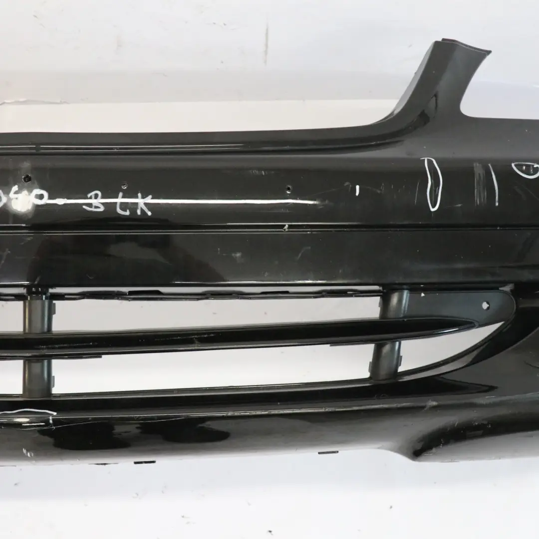 Front Bumper Trim Panel Covering Black Painted Trim Panel to Mercedes W221 with Part number A2218800040 Mercedes W221 Front Bumper Trim Panel Covering Black Painted Trim Panel - SKU A2218800040-BLK - Part number A2218800040