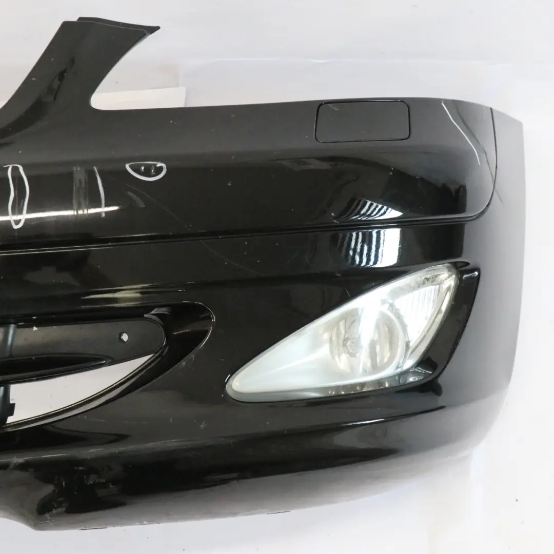 Front Bumper Trim Panel Covering Black Painted Trim Panel to Mercedes W221 with Part number A2218800040 Mercedes W221 Front Bumper Trim Panel Covering Black Painted Trim Panel - SKU A2218800040-BLK - Part number A2218800040