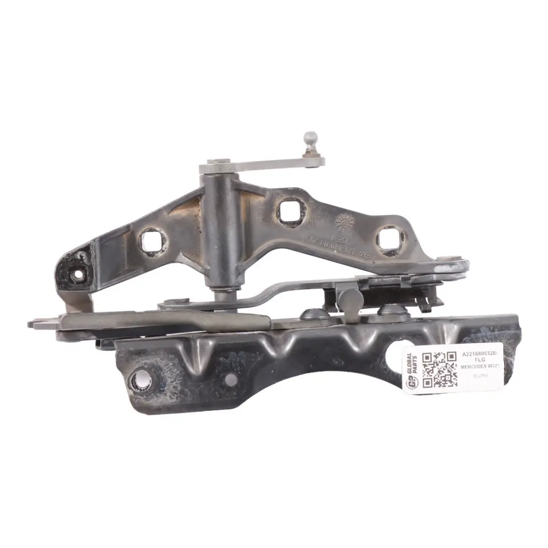 Cerniera cofano sinistro Grigio Flint metallizzato - 368 per Mercedes W221 con numero di parte A2218800328 Mercedes W221 Cerniera cofano sinistro Grigio Flint metallizzato - 368 - SKU A2218800328-FLG - Numero di parte A2218800328