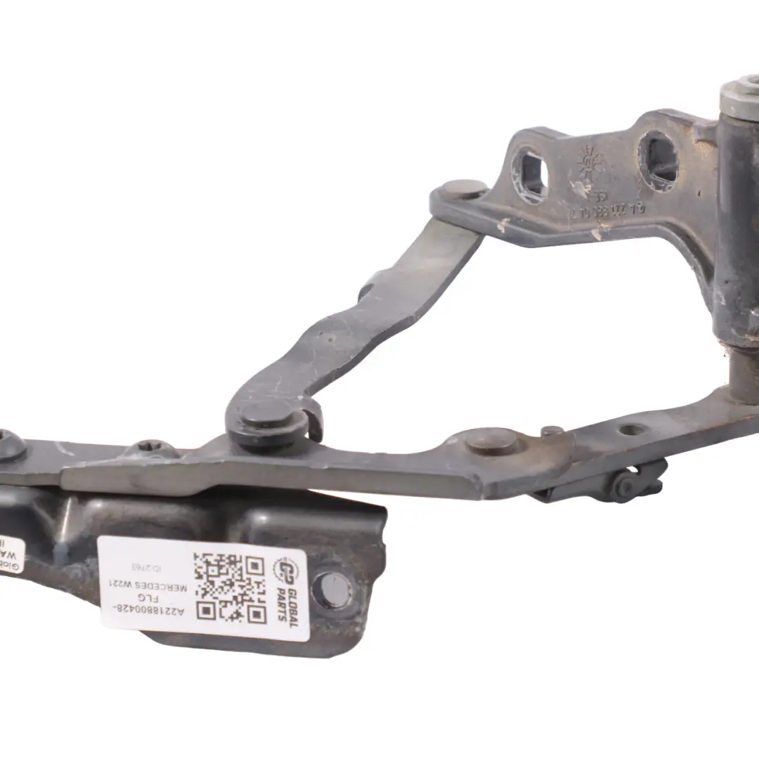 Hood Bonnet Right O/S Hinge Flint Grey Metallic - 368 to Mercedes W221 with Part number A2218800428 Mercedes W221 Hood Bonnet Right O/S Hinge Flint Grey Metallic - 368 - SKU A2218800428-FLG - Part number A2218800428