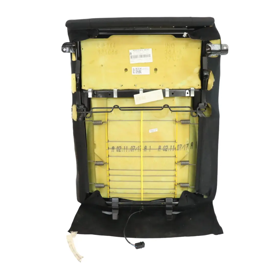 Respaldo asiento trasero derecho Cubierta panel cuero Nappa Negro para Mercedes W221 con número de pieza A2219201447 Mercedes W221 Respaldo asiento trasero derecho Cubierta panel cuero Nappa Negro - SKU A2219201447 - Número de pieza A2219201447