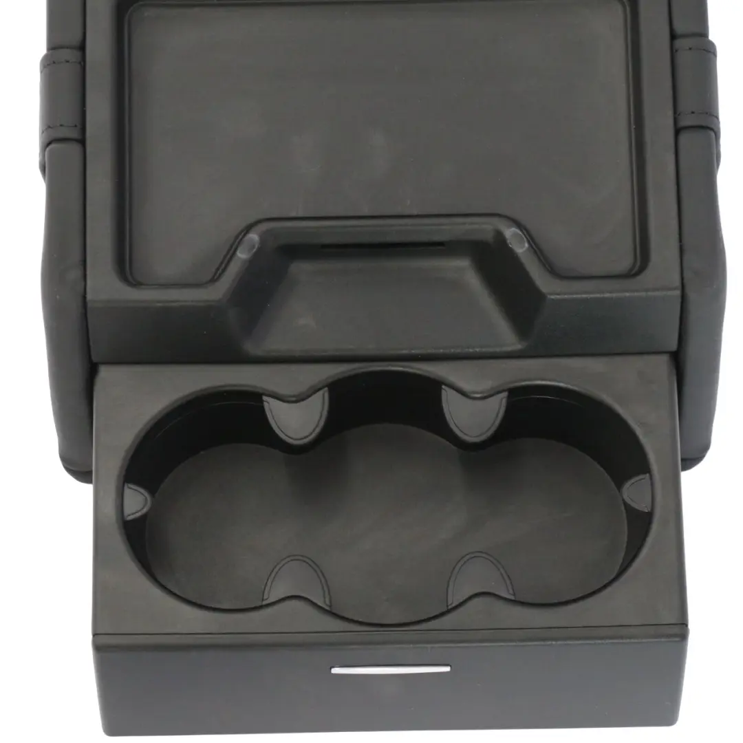 Mercedes W221 Sedile posteriore Bracciolo elettrico Portabicchieri in pelle nera - SKU A2219700230 - Numero di parte A2219700230