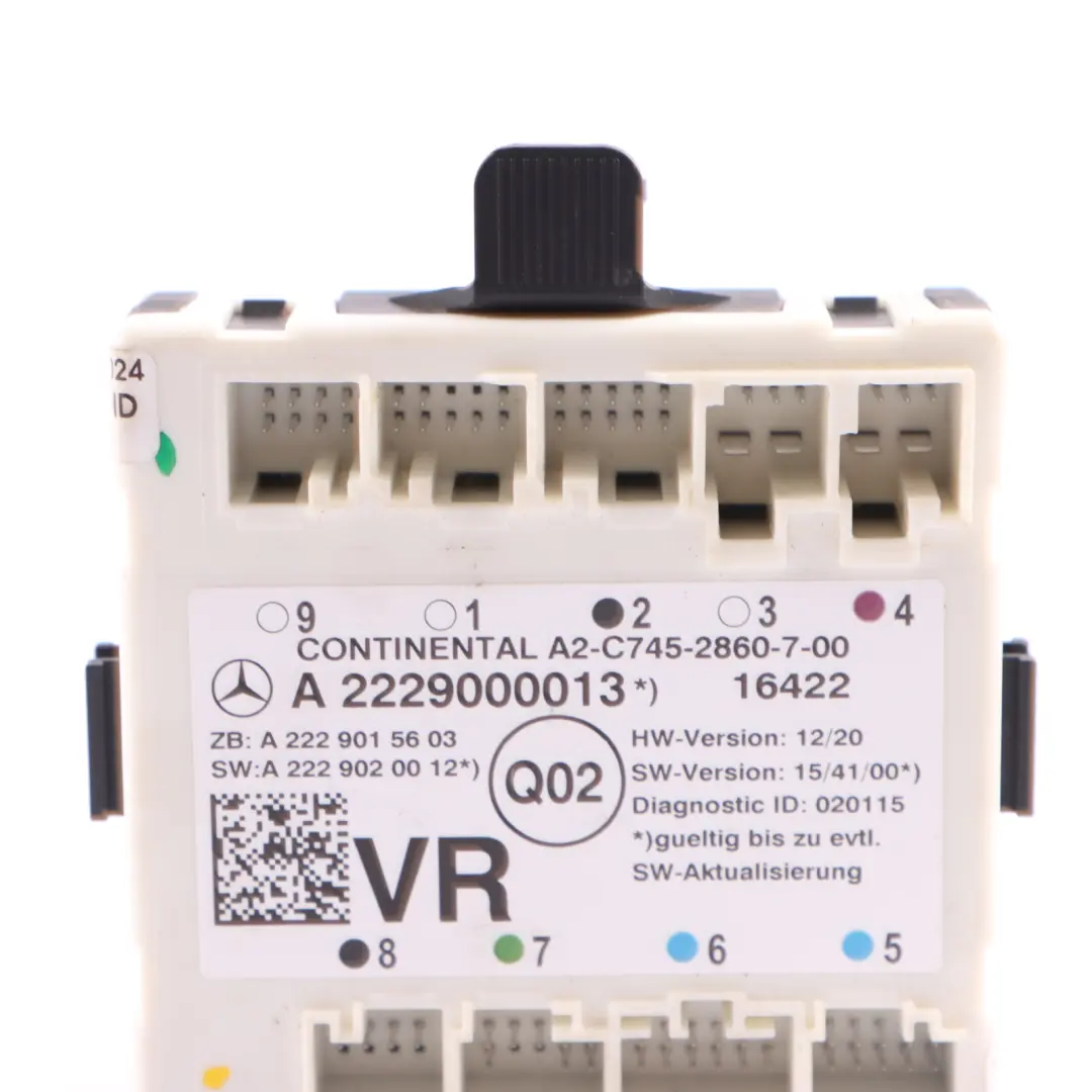  Tür Modul Mercedes W205 X253 Vordertür Rechts Steuergerät - SKU A2229000013 - Teilenummer A2229000013