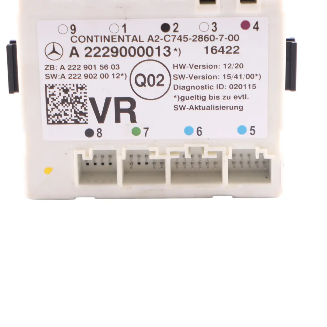 Tür Modul Mercedes W205 X253 Vordertür Rechts Steuergerät für mit Teilenummer A2229000013 Tür Modul Mercedes W205 X253 Vordertür Rechts Steuergerät - SKU A2229000013 - Teilenummer A2229000013