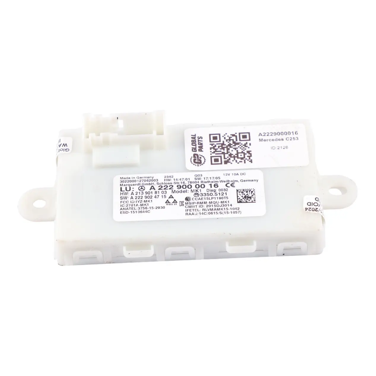 Entry Module Mercedes C253 W205 W213 C238 Keyless Go Control Unit A2229000016