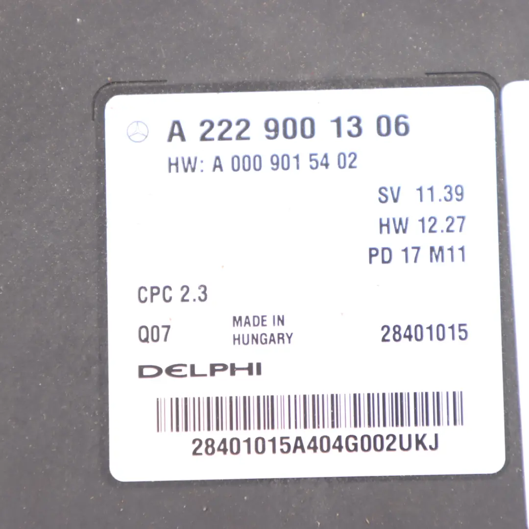 Modulo cambio Trasmissione Unità di controllo di base per Mercedes W910 con numero di parte A2229001306 Mercedes W910 Modulo cambio Trasmissione Unità di controllo di base - SKU A2229001306 - Numero di parte A2229001306