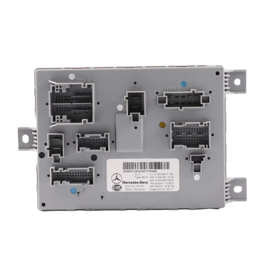 SAM Module Mercedes C205 GLC X253 Coupe Rear Control Unit to with Part number A2229007109 SAM Module Mercedes C205 GLC X253 Coupe Rear Control Unit - SKU A2229007109 - Part number A2229007109