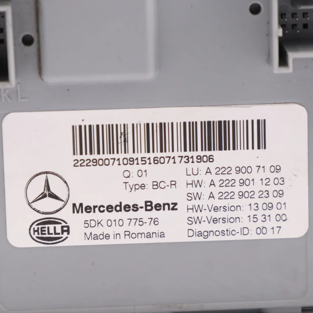  SAM Modul Mercedes C205 GLC X253 Coupe Hecksteuergerät - SKU A2229007109 - Teilenummer A2229007109