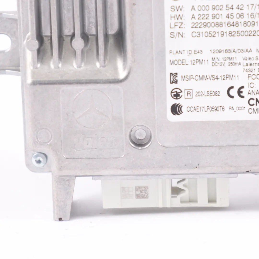 Mercedes W213 Einparksteuergerät Kamera Ansicht Modul ECU Parktronic A0009006418 - SKU A2229008816 - Teilenummer A2229008816