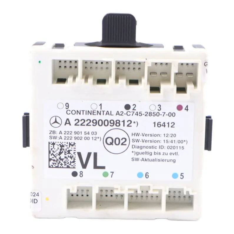 Modulo porta Mercedes A205 X253 C217 anteriore sinistra controllo per con numero di parte A2229009812 Modulo porta Mercedes A205 X253 C217 anteriore sinistra controllo - SKU A2229009812 - Numero di parte A2229009812