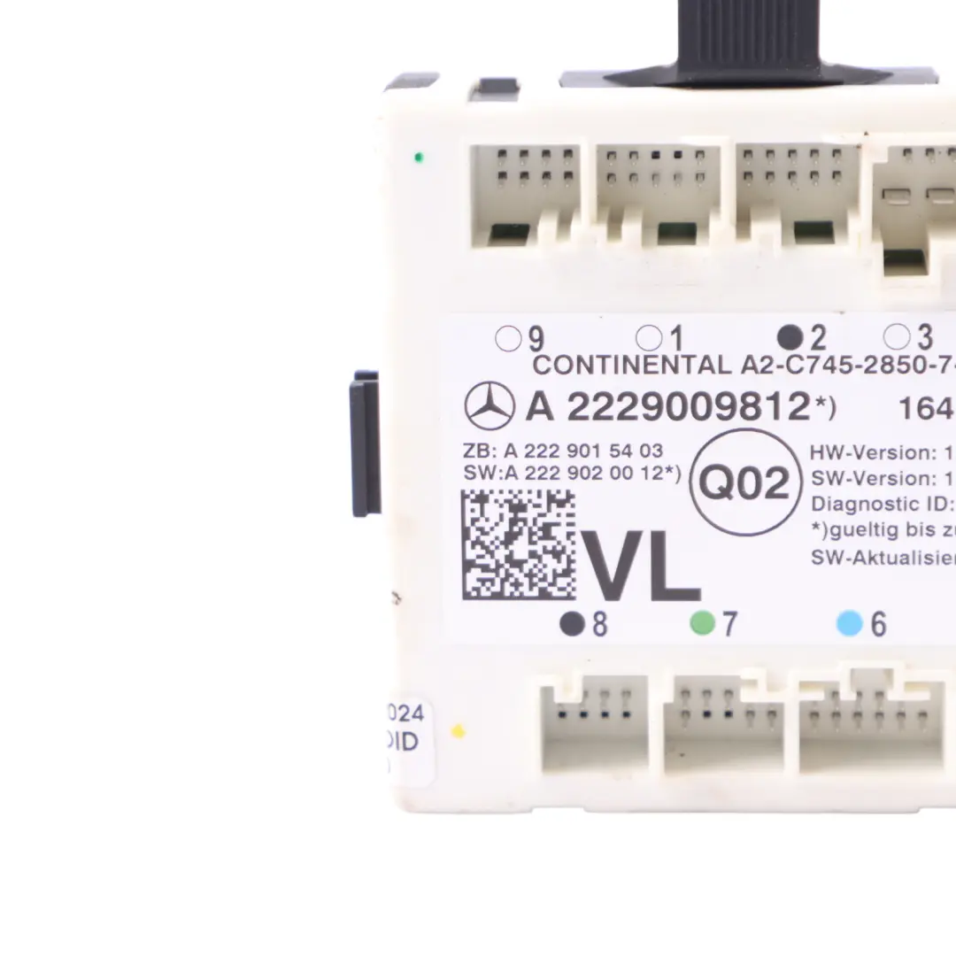 Door Module Mercedes A205 X253 C217 Front Door Left N/S Control Unit to with Part number A2229009812 Door Module Mercedes A205 X253 C217 Front Door Left N/S Control Unit - SKU A2229009812 - Part number A2229009812