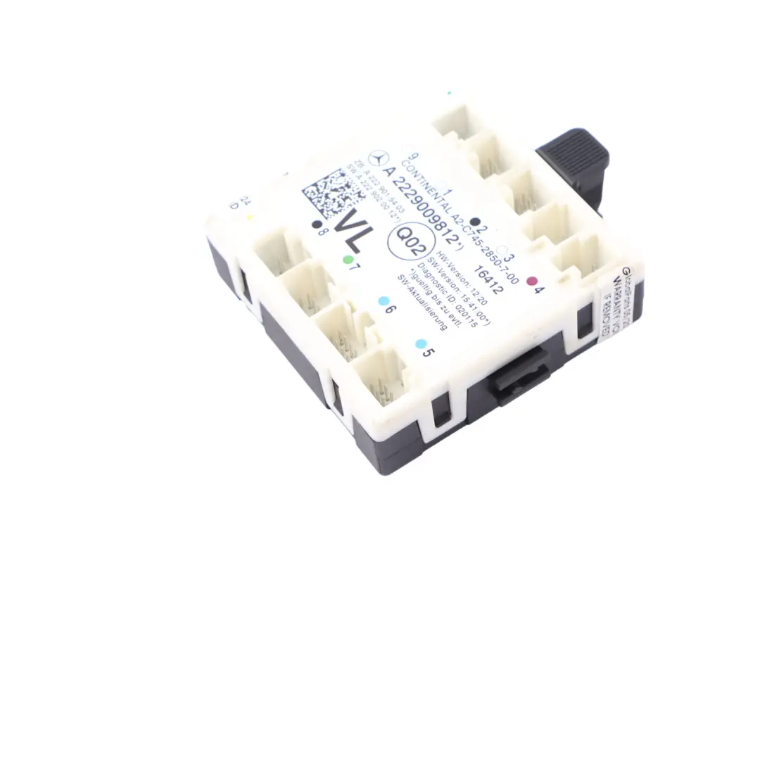  Module porte Mercedes A205 X253 C217 avant gauche Unité contrôle - SKU A2229009812 - Numéro de pièce A2229009812