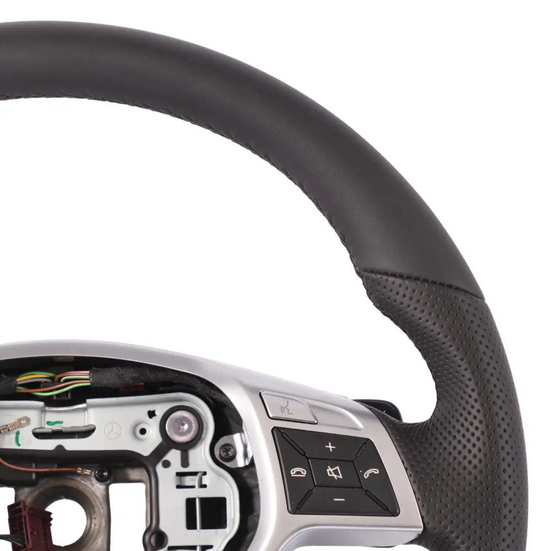 Mercedes SLK R172 Kierownica NOWA Czarna Skóra Łopatki Multifunkcja - SKU A2314600103-1 - Numer Części A2314600103