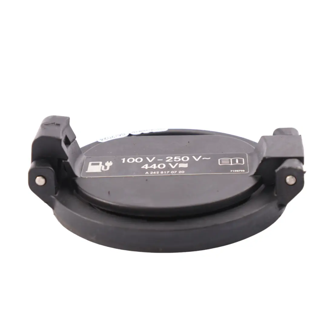 Charging Port Frame Cap Cover to Mercedes GLC 300e X253 Coupe Hybrid with Part number A0025461135 Mercedes GLC 300e X253 Coupe Hybrid Charging Port Frame Cap Cover - SKU A2428170720 - Part number A0025461135
