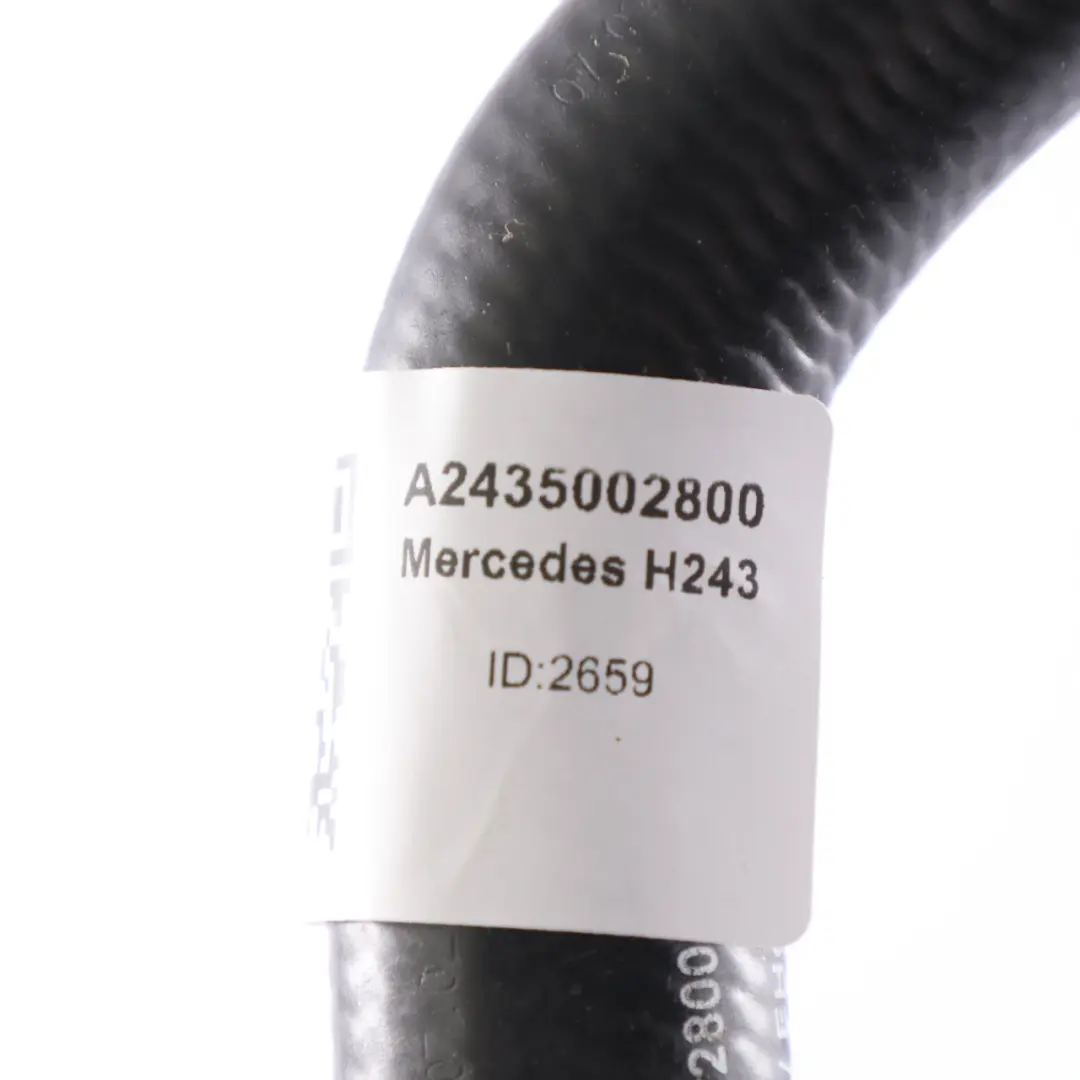 Tuyau d'eau refroidissement radiateur gauche pour Mercedes H243 à propos du numéro de pièce A2435002800 Mercedes H243 Tuyau d'eau refroidissement radiateur gauche - SKU A2435002800 - Numéro de pièce A2435002800