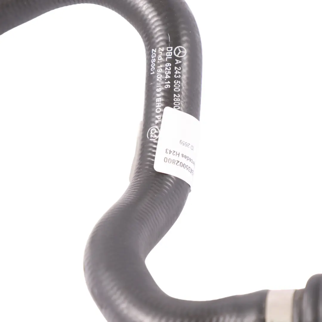 Mercedes H243 tubo acqua radiatore refrigerante linea sinistra - SKU A2435002800 - Numero di parte A2435002800