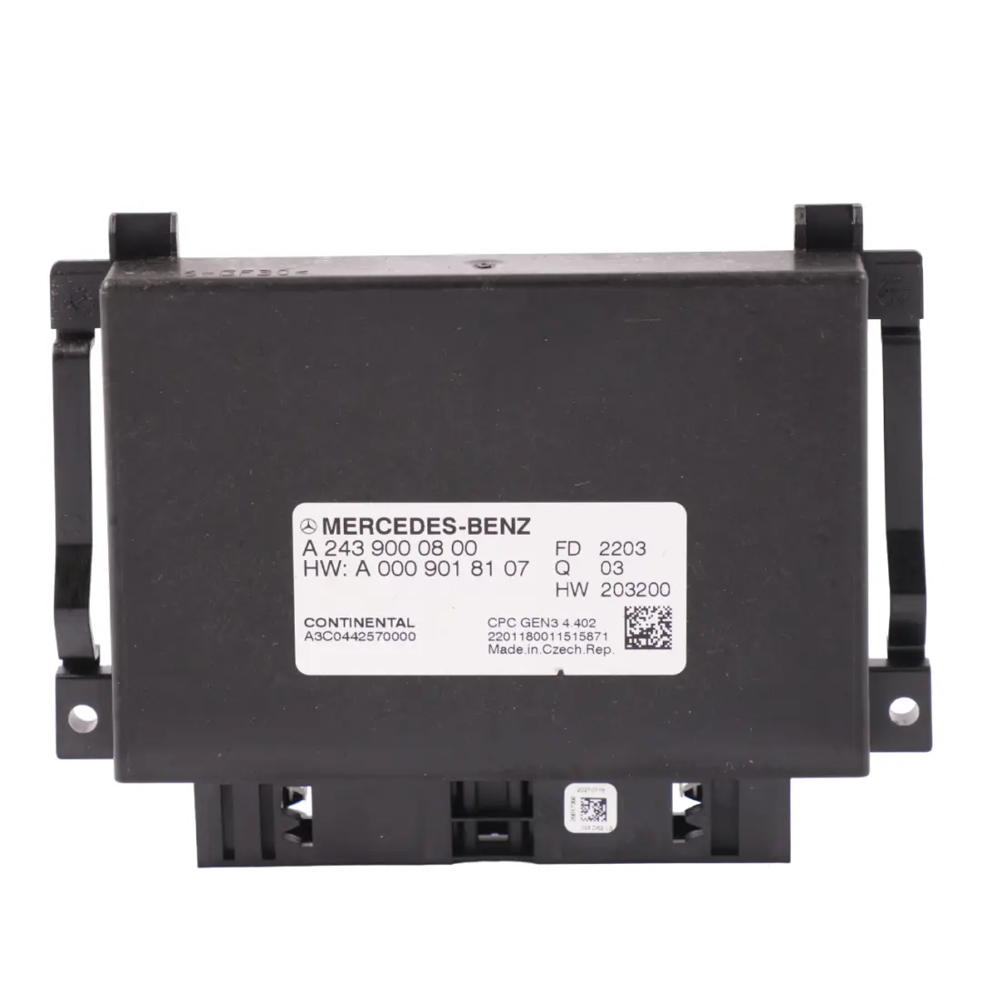 Modulo trasmissione Mercedes H243 Unità controllo della ECU per con numero di parte A2439000800 Modulo trasmissione Mercedes H243 Unità controllo della ECU - SKU A2439000800 - Numero di parte A2439000800