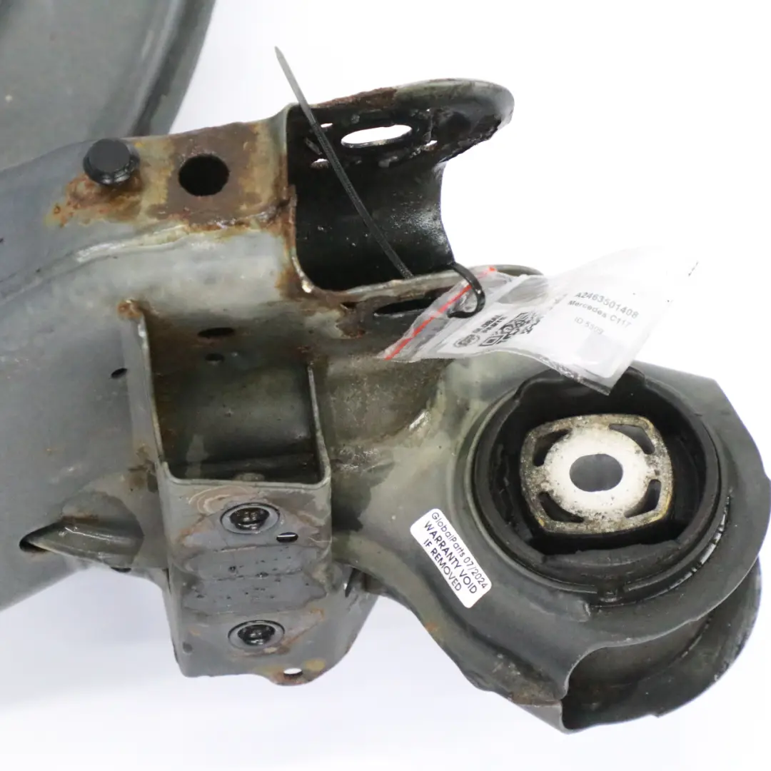 Axle Cradle Subframe Carrier Axle Suspension to Mercedes C117 Rear with Part number A2463501408 Mercedes C117 Rear Axle Cradle Subframe Carrier Axle Suspension - SKU A2463501408 - Part number A2463501408
