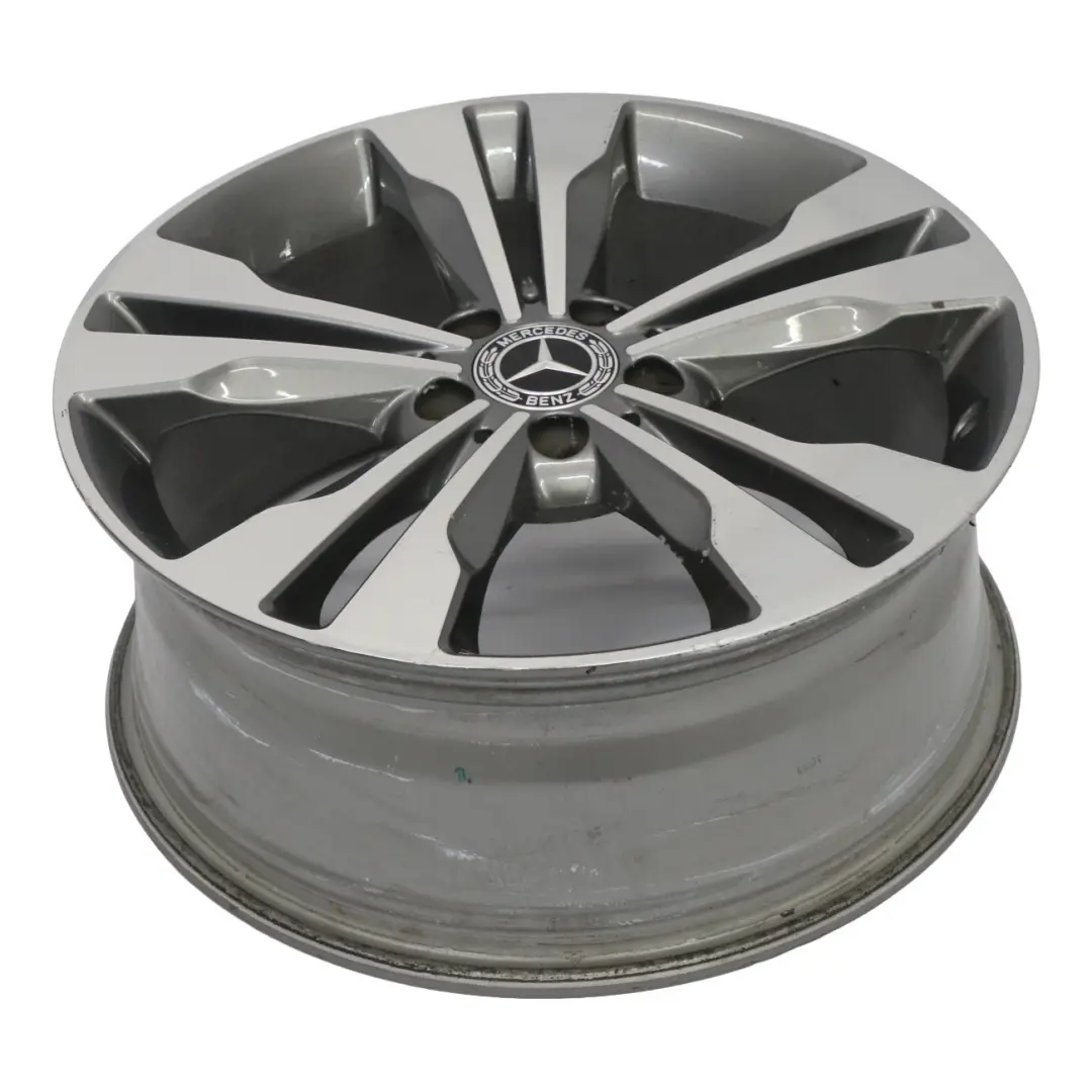 Leichtmetallfelge 18" 7,5J ET:52 5-Doppelspeiche für Mercedes C117 mit Teilenummer A2464010400 Mercedes C117 Leichtmetallfelge 18" 7,5J ET:52 5-Doppelspeiche - SKU A2464010400-1 - Teilenummer A2464010400