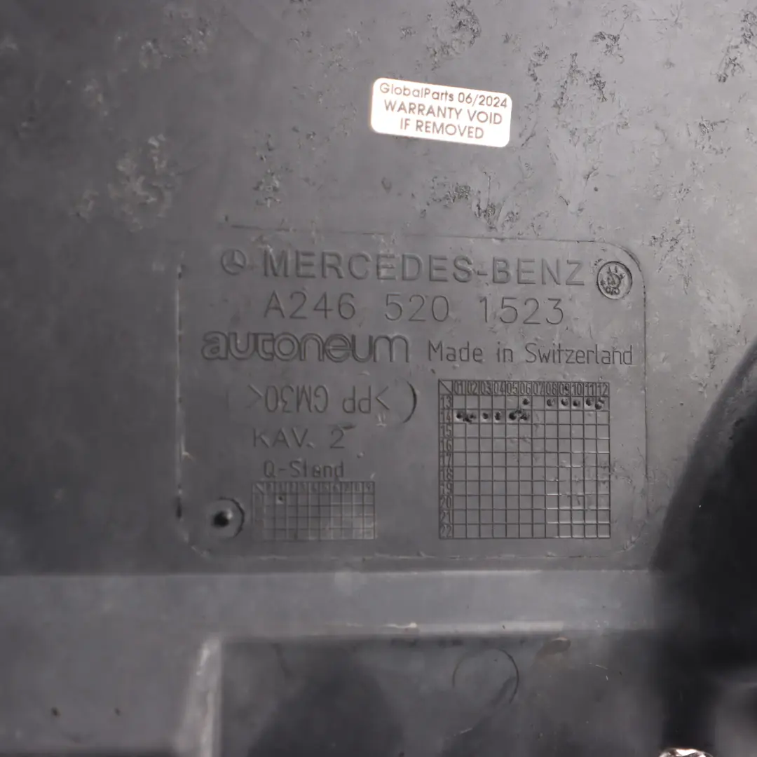 Under Tray Splash Guard Cover to Mercedes X156 Engine with Part number A2465201523 Mercedes X156 Engine Under Tray Splash Guard Cover - SKU A2465201523 - Part number A2465201523