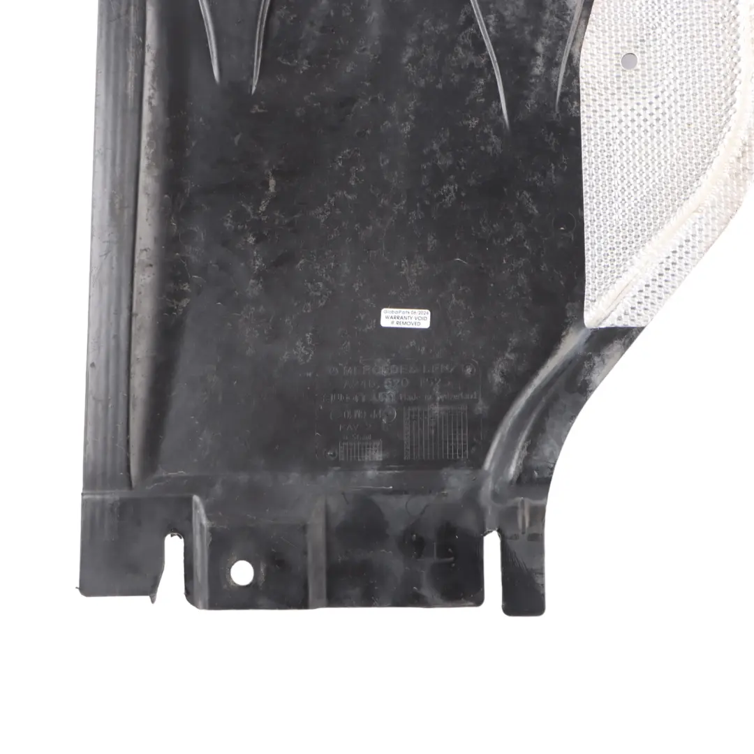 Under Tray Splash Guard Cover to Mercedes X156 Engine with Part number A2465201523 Mercedes X156 Engine Under Tray Splash Guard Cover - SKU A2465201523 - Part number A2465201523