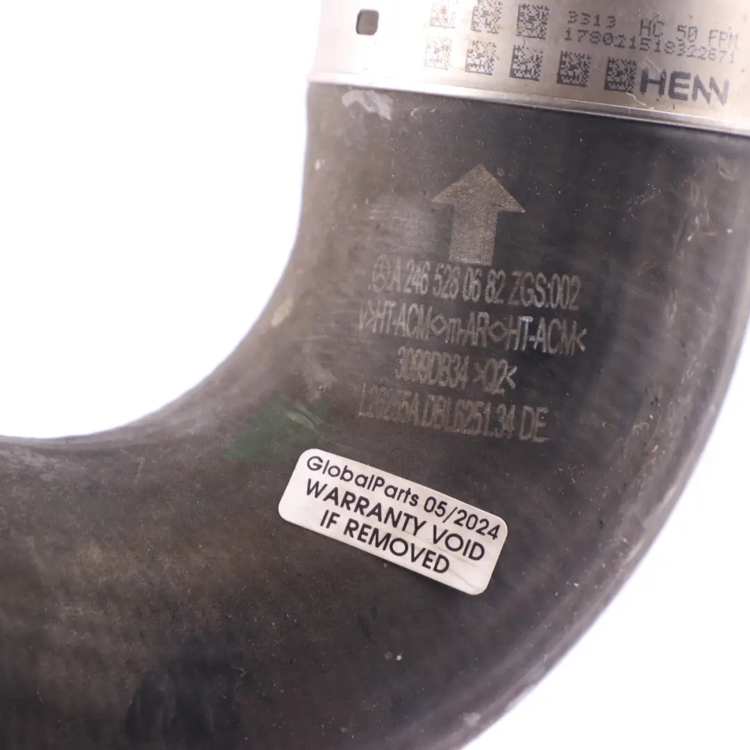 W156 W176 W246 Manguera Aire Sobrealimentación Intercooler para Mercedes con número de pieza A2465280682 Mercedes W156 W176 W246 Manguera Aire Sobrealimentación Intercooler - SKU A2465280682 - Número de pieza A2465280682