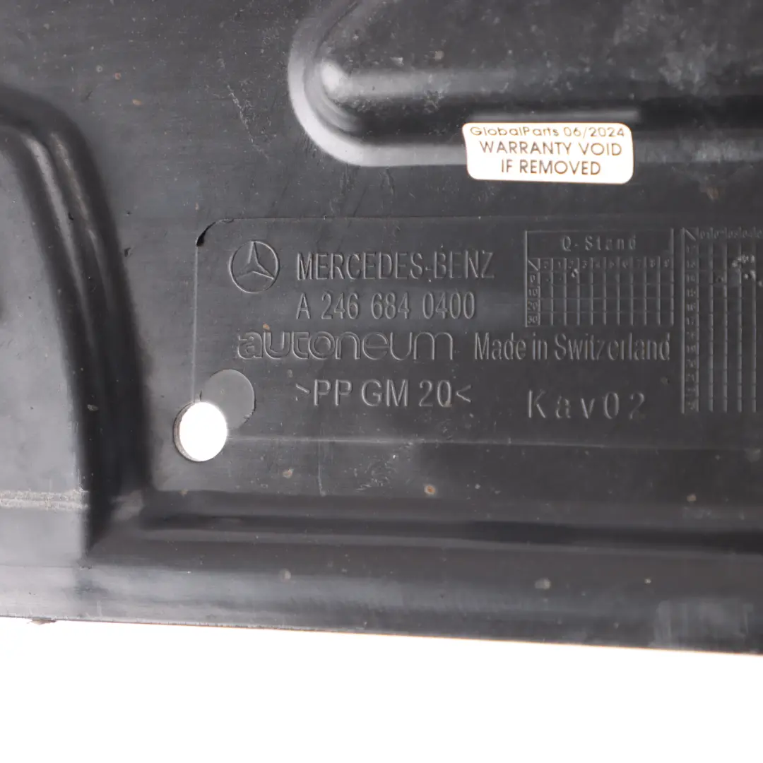 Mercedes X156 Bottom Protection Rear Right O/S Underbody Coating - SKU A2466840400 - Part number A2466840400