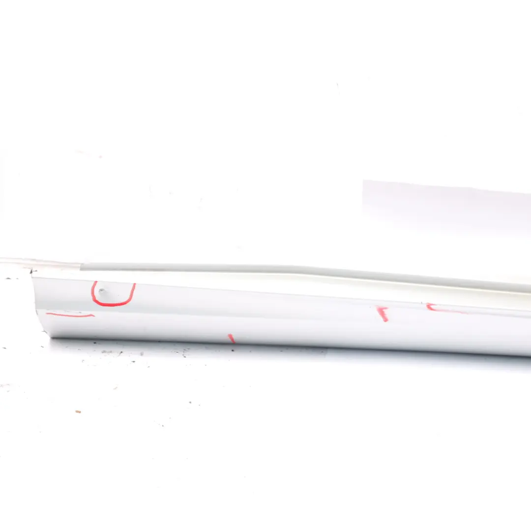 Side Skirt Right O/S Door Sill Cover W117 W246 Polar Silver - 761 to Mercedes W176 with Part number A2466980654 Mercedes W176 Side Skirt Right O/S Door Sill Cover W117 W246 Polar Silver - 761 - SKU A2466980654-PLS1 - Part number A2466980654