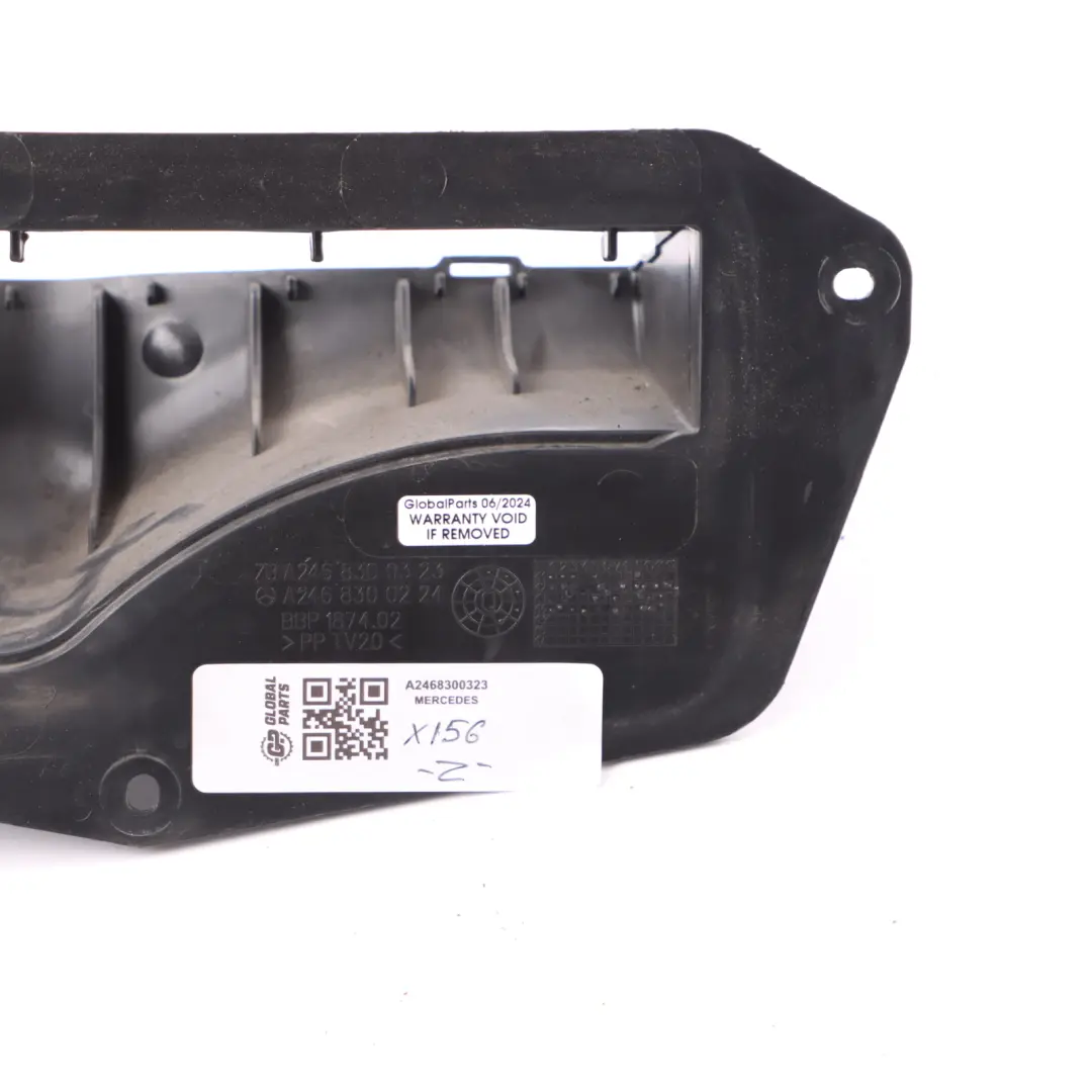 Condotto anteriore sinistro Ventilazione cabina per Mercedes GLA X156 con numero di parte A2468300224 Mercedes GLA X156 Condotto anteriore sinistro Ventilazione cabina - SKU A2468300323 - Numero di parte A2468300224