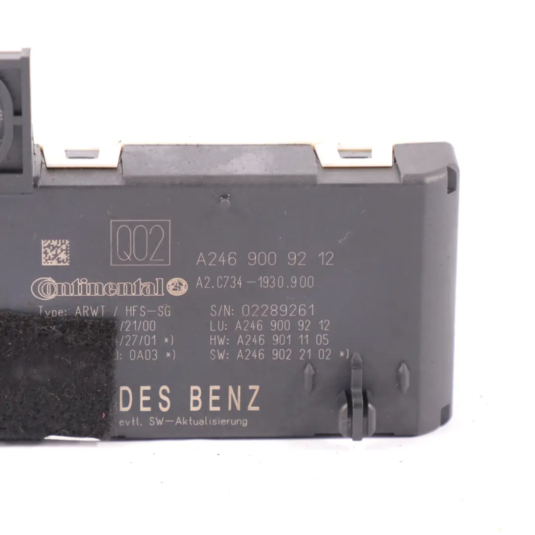 Boot Control Rear Module Unit to Mercedes X117 Tailgate with Part number A2469009212 Mercedes X117 Tailgate Boot Control Rear Module Unit - SKU A2469009212 - Part number A2469009212