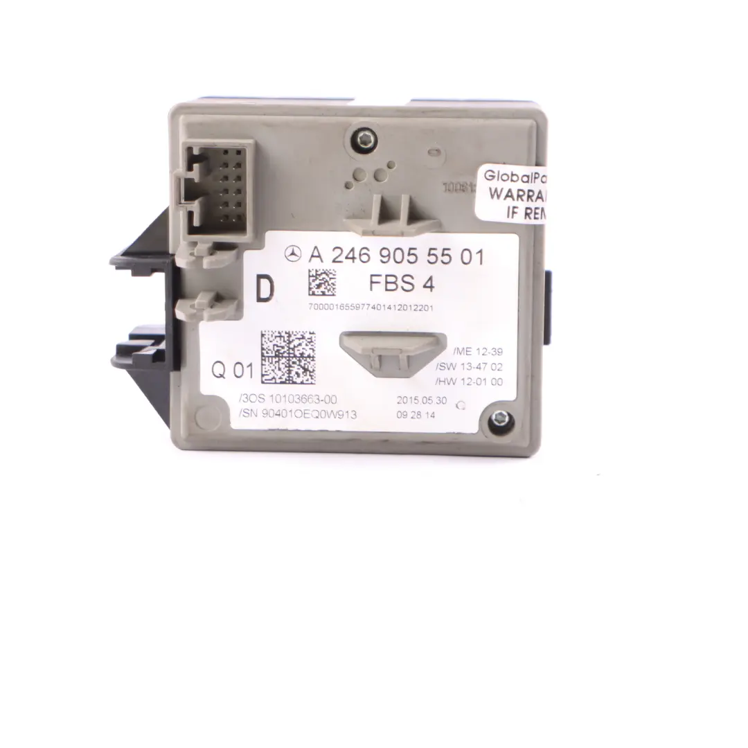  Ignition Switch Mercedes W176 W246 Reader Lock Control Unit + Key A2469051402 - SKU A2469055501 - Part number A2469055501