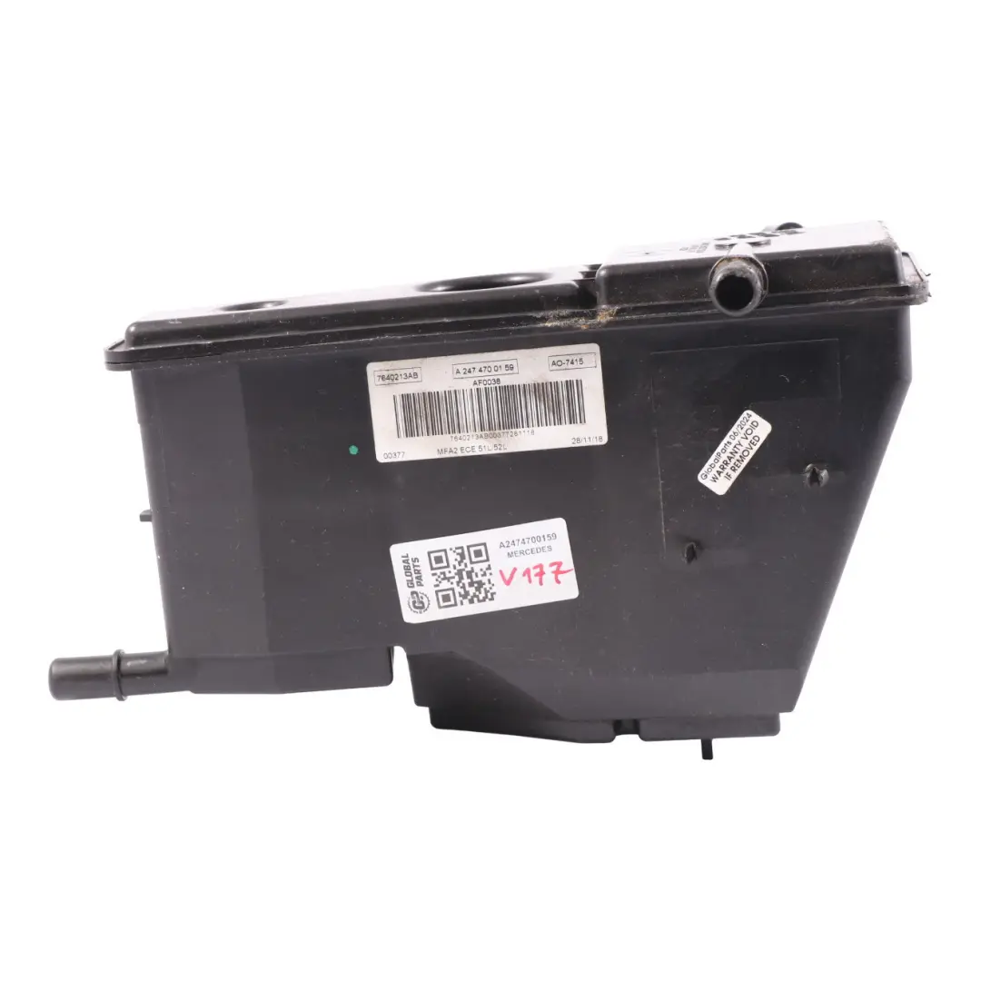  Filtro de carbón activado Mercedes V177 A220 Gasolina M260 M282 EVAP - SKU A2474700159 - Número de pieza A2474700159