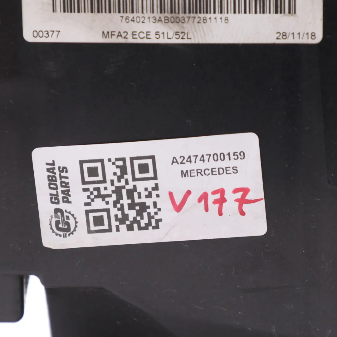 Filtro de carbón activado Mercedes V177 A220 Gasolina M260 M282 EVAP - SKU A2474700159 - Número de pieza A2474700159