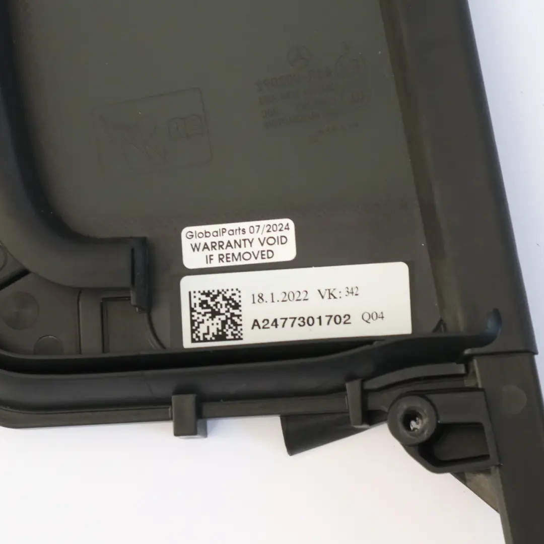 Vitrage latéral fixe porte arrière gauche teinté AS3 pour Mercedes H243 à propos du numéro de pièce A2477301702 Mercedes H243 Vitrage latéral fixe porte arrière gauche teinté AS3 - SKU A2477301702 - Numéro de pièce A2477301702