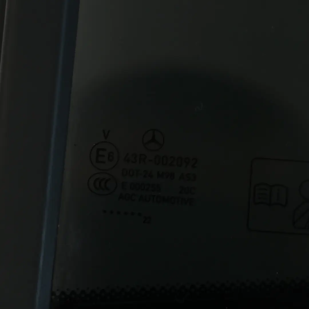 Mercedes H243 Side Glass Window Fixed Rear Door Left N/S Tinted AS3 - SKU A2477301702 - Part number A2477301702
