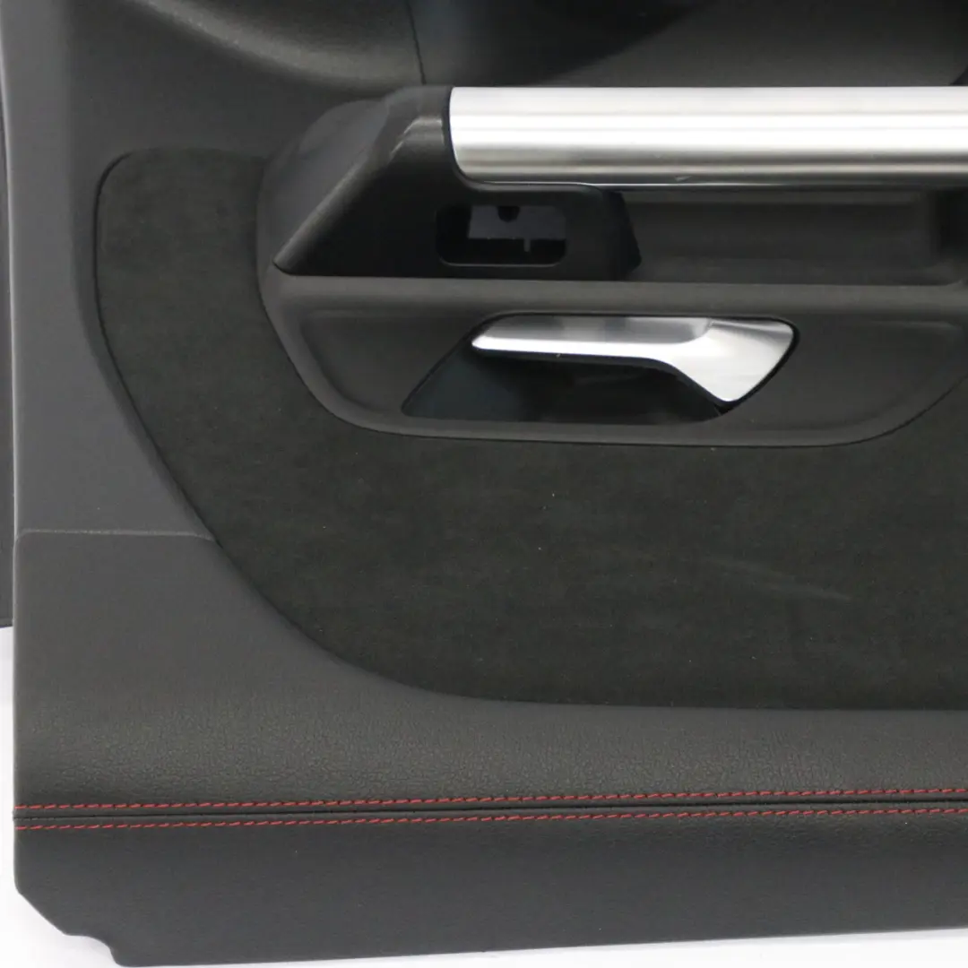 Mercedes H243 Door Card Panel Rear Left N/S Black Red Accents - SKU A2477302301 - Part number A2477302301