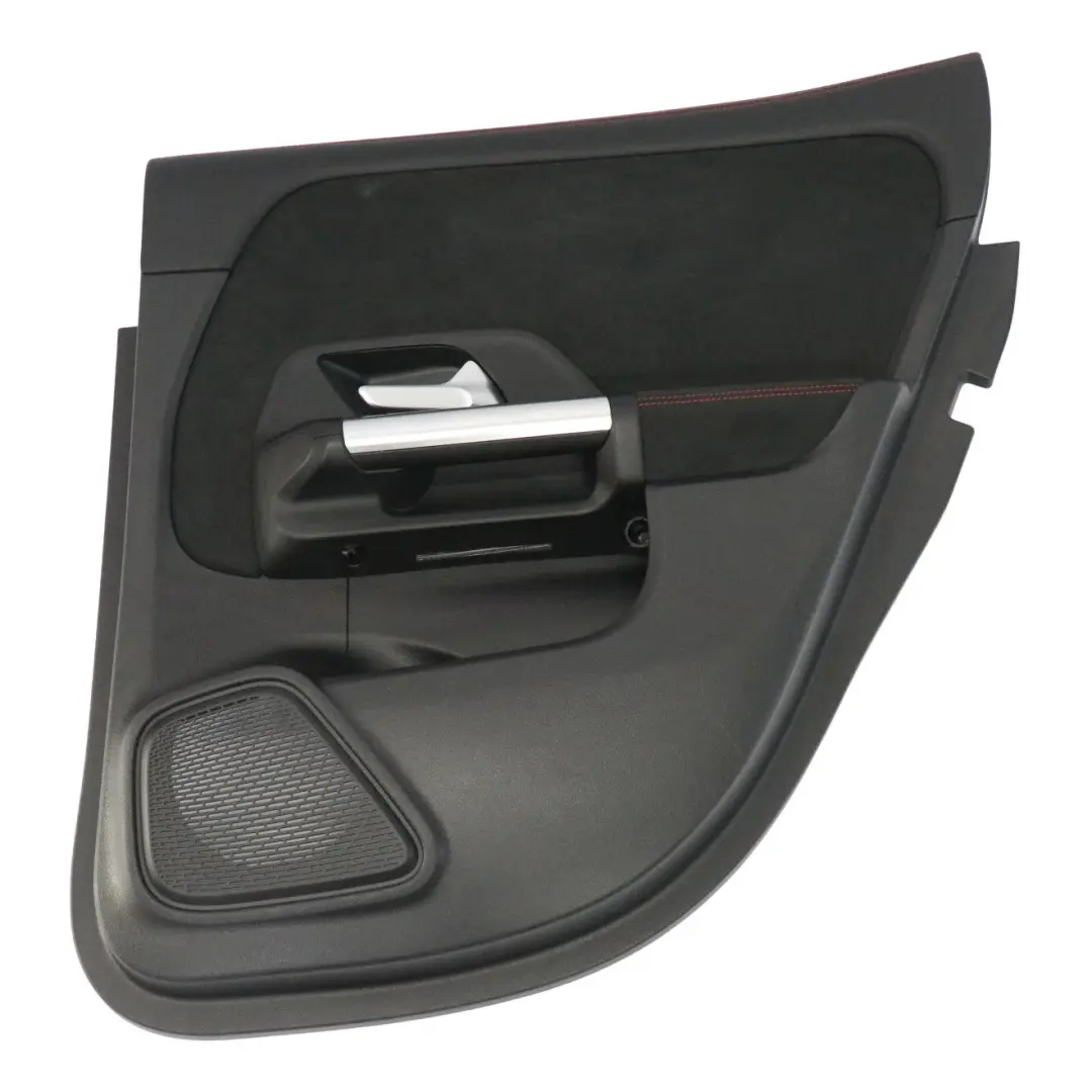 Tür Karte Panel Hinten Rechts Schwarz Rote Akzente für Mercedes H243 mit Teilenummer A2477302401 Mercedes H243 Tür Karte Panel Hinten Rechts Schwarz Rote Akzente - SKU A2477302401 - Teilenummer A2477302401