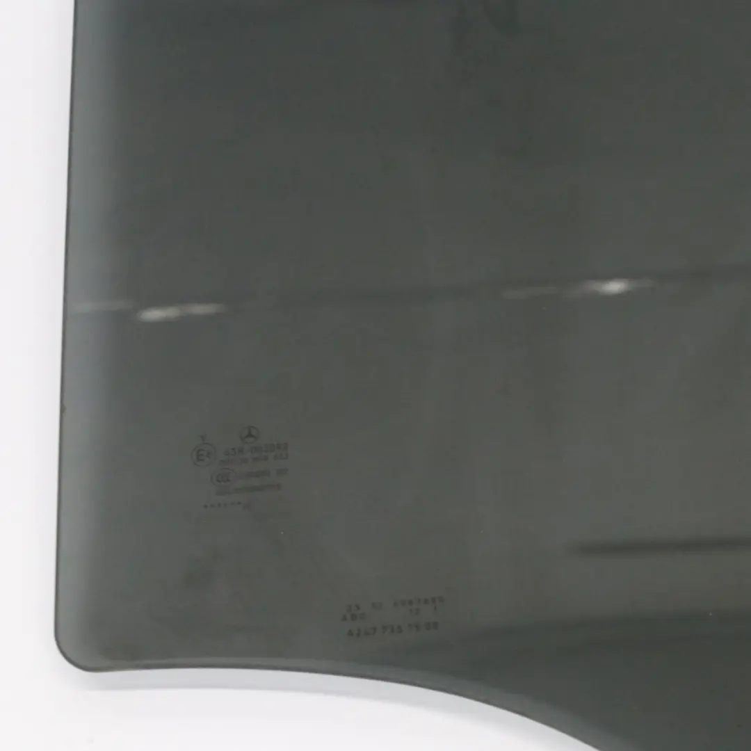 Side Glass Window Rear Door Left N/S Tinted AS3 to Mercedes H243 EQA with Part number A2477357500 Mercedes H243 EQA Side Glass Window Rear Door Left N/S Tinted AS3 - SKU A2477357500 - Part number A2477357500