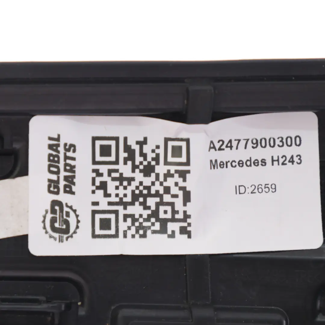 Coffre hayon aileron arrière gauche Cache panneau pour Mercedes H243 à propos du numéro de pièce A2477900300 Mercedes H243 Coffre hayon aileron arrière gauche Cache panneau - SKU A2477900300 - Numéro de pièce A2477900300