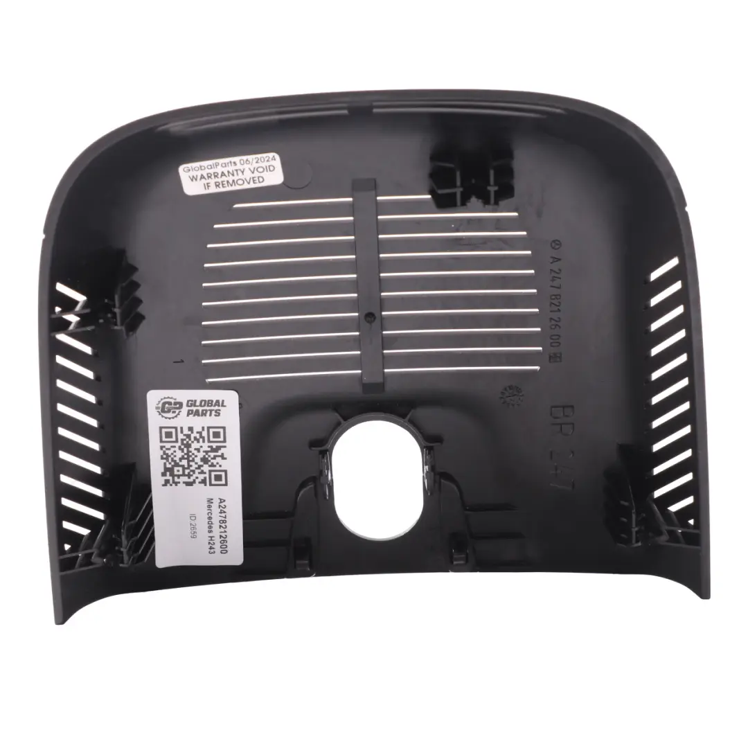 Espejo Retrovisor Sensor Luz de Lluvia Panel Cubierta para Mercedes H243 con número de pieza A2478212600 Mercedes H243 Espejo Retrovisor Sensor Luz de Lluvia Panel Cubierta - SKU A2478212600 - Número de pieza A2478212600