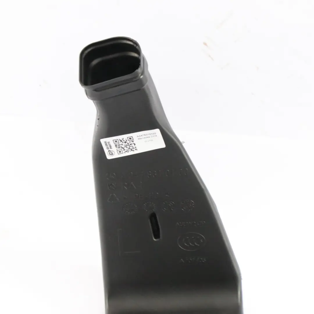 Conduit d'air Mercedes C118 W177 Ventilation arrière Avant gauche - SKU A2478310100 - Numéro de pièce A2478310100