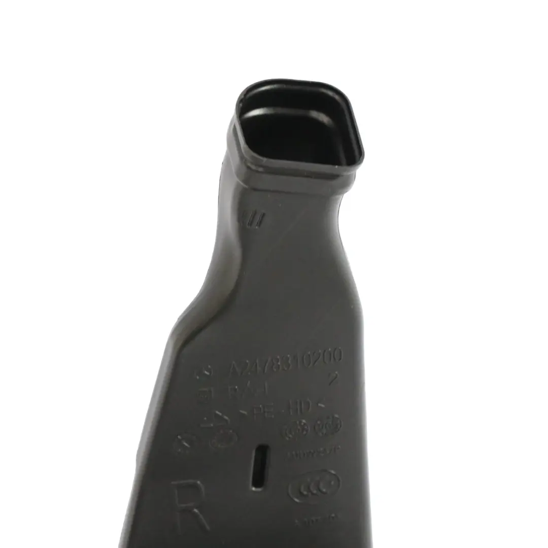 Conduit air Mercedes C118 W177 W247 Canal ventilation arrière droit pour à propos du numéro de pièce A2478310200 Conduit air Mercedes C118 W177 W247 Canal ventilation arrière droit - SKU A2478310200 - Numéro de pièce A2478310200