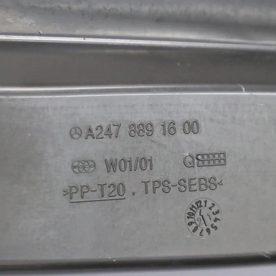 Soporte para el guardabarros delantero izquierdo para Mercedes H243 H247 con número de pieza A2478891600 Mercedes H243 H247 Soporte para el guardabarros delantero izquierdo - SKU A2478891600 - Número de pieza A2478891600