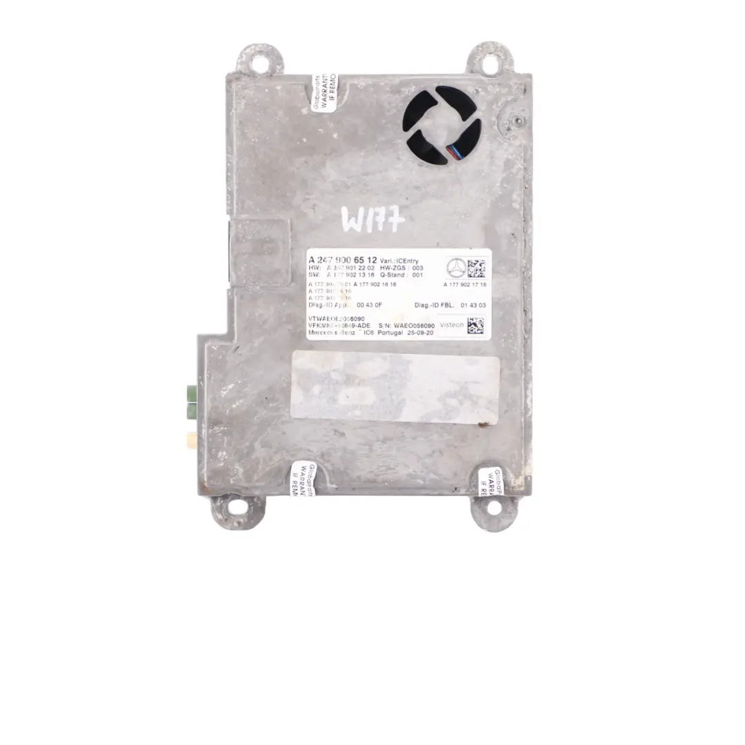 Speedometer Instrument Cluster Control Unit to Mercedes C118 W177 W247 with Part number A2479006512 Mercedes C118 W177 W247 Speedometer Instrument Cluster Control Unit - SKU A2479006512 - Part number A2479006512